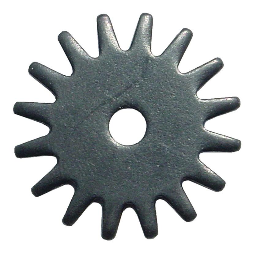 Metalab Tack 1" / Black Satin 1 Inch Rock Grinder Spur Rowel Black Steel