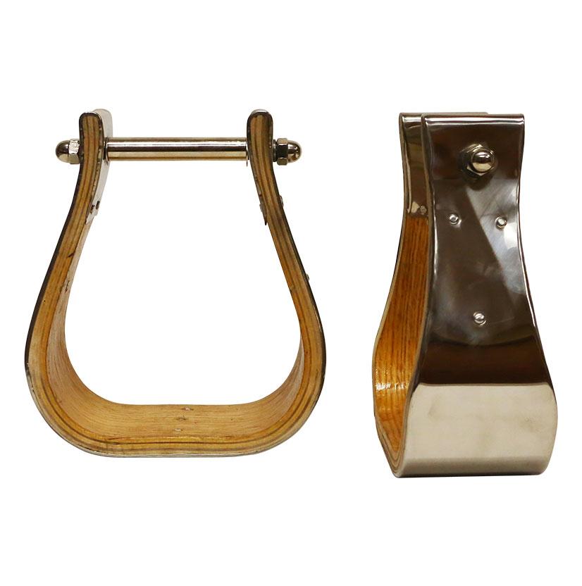 Metalab Tack 3" Metalab Stainless Steel Covered Wood Stirrup 3"