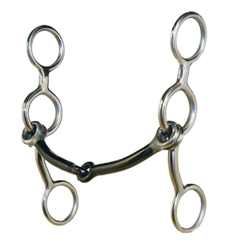Metalab Tack Metalab Jr. Cowhorse Smooth Snaffle Gag Bit