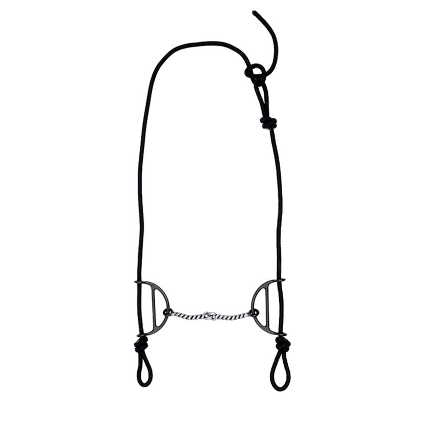 Metalab Tack Twisted Wire Sliding Gag Bit w/Headstall