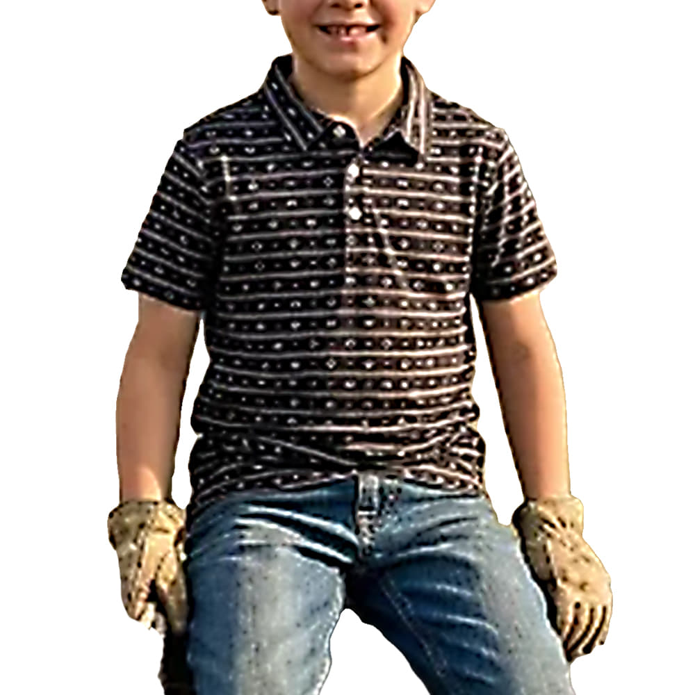 Montana Co. Clothing Apparel Boys Short Sleeve Snap Polo