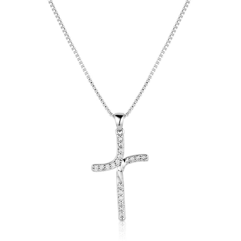 Montana Silversmiths Jewelry 19 Inch Montana Silversmiths Bend But Don't Break Cross Necklace