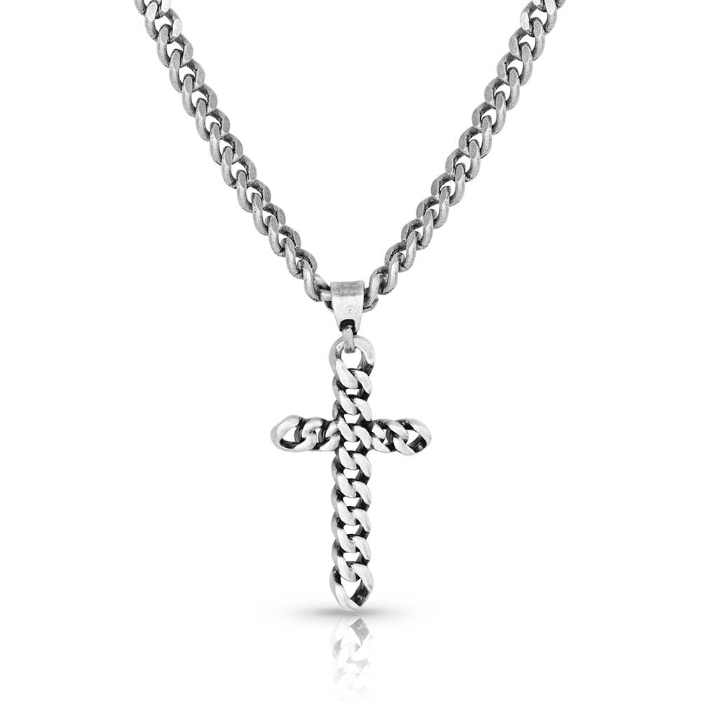 Montana Silversmiths Jewelry 21 Inch Montana Silversmiths Braided Cross Necklace
