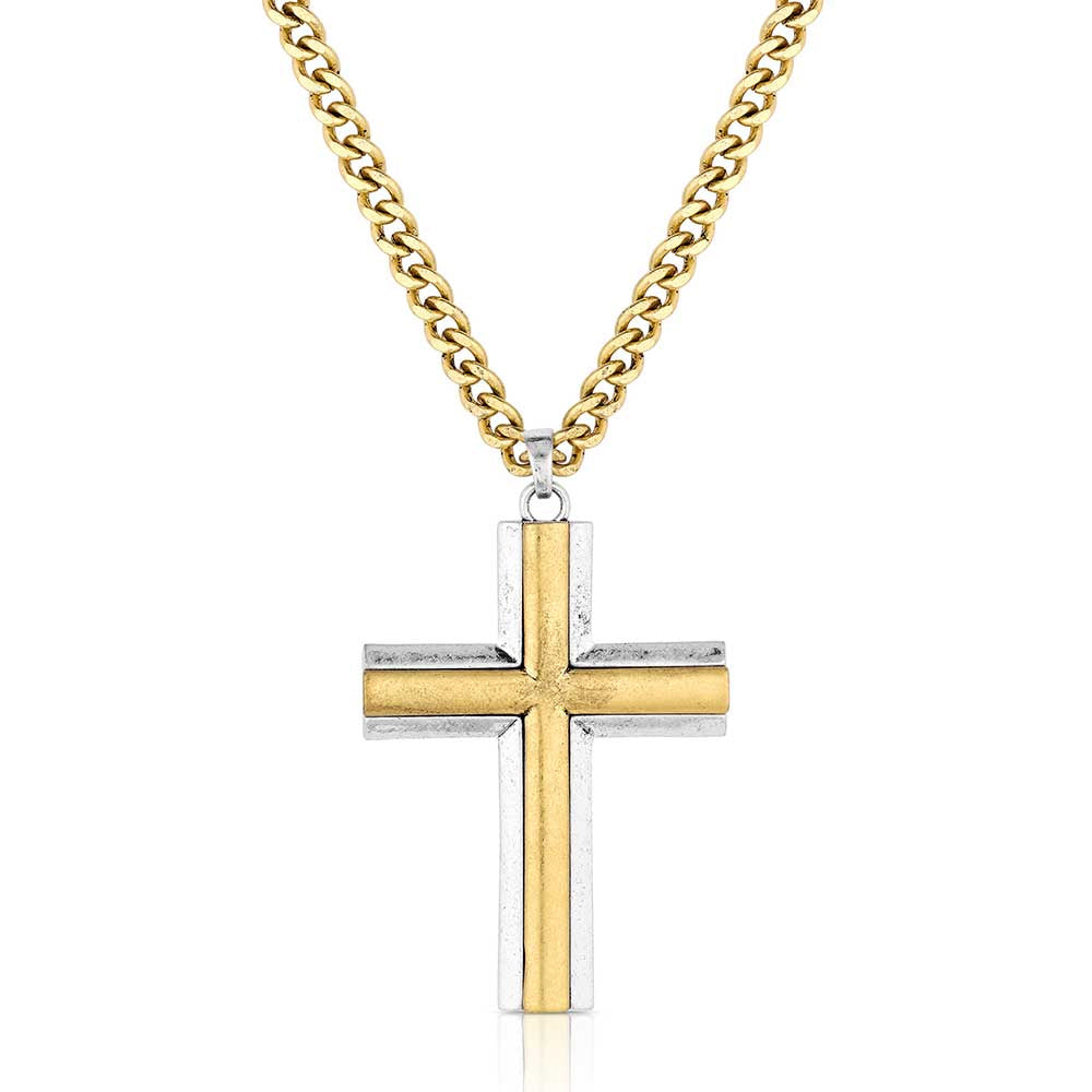 Montana Silversmiths Jewelry 24 Inch Montana Silversmiths Faithful Tradition Cross Necklace