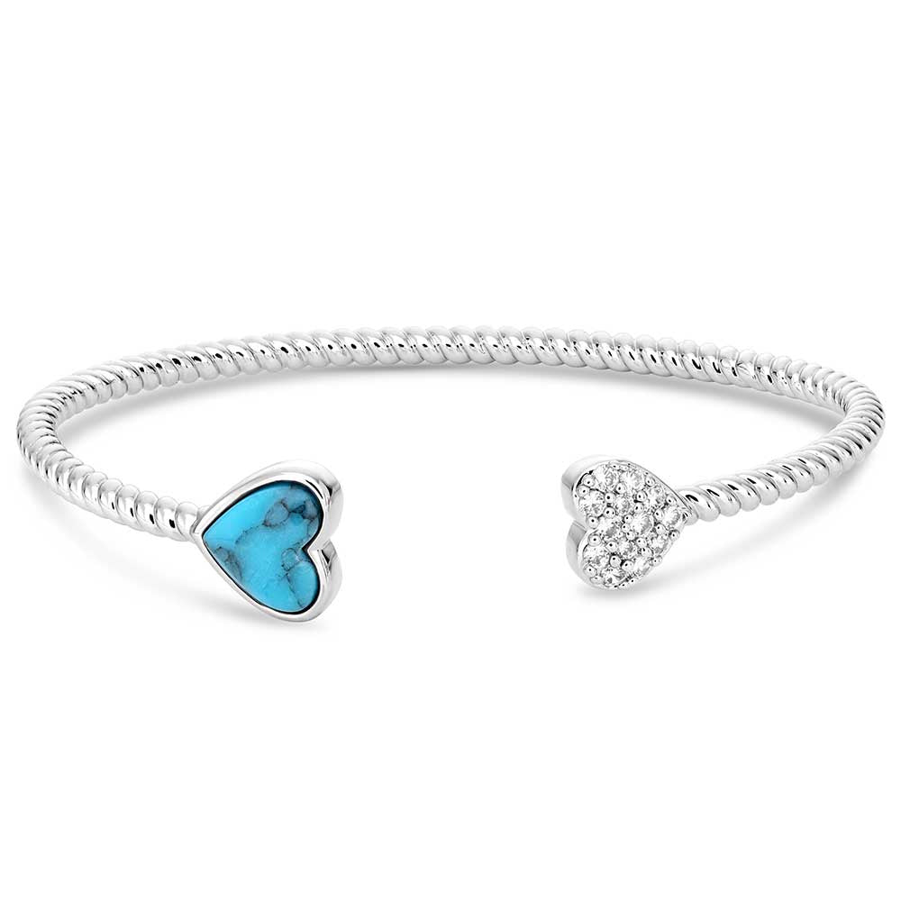 Montana Silversmiths Jewelry Turquoise/Silver Montana Silversmiths Moonlit Love Bracelet