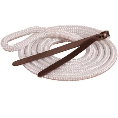 Mustang Tack 9' / White Mustang Eye-Slide Poly Lead Rope