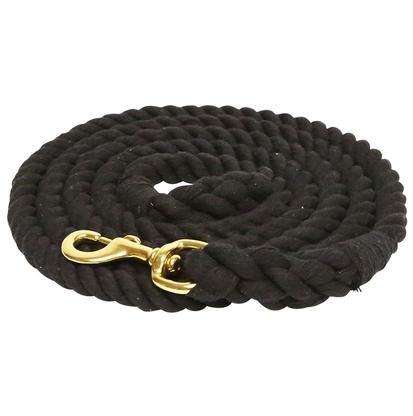 Mustang tack Black / 10' Cotton Lead with Bolt Snap