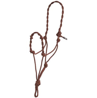 Mustang Tack Brown Mustang Twisted Rope Halter