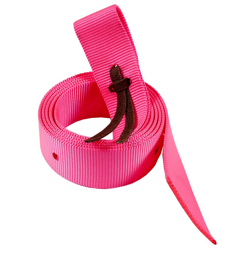 Mustang Tack Hot Pink Nylon Cinch Strap