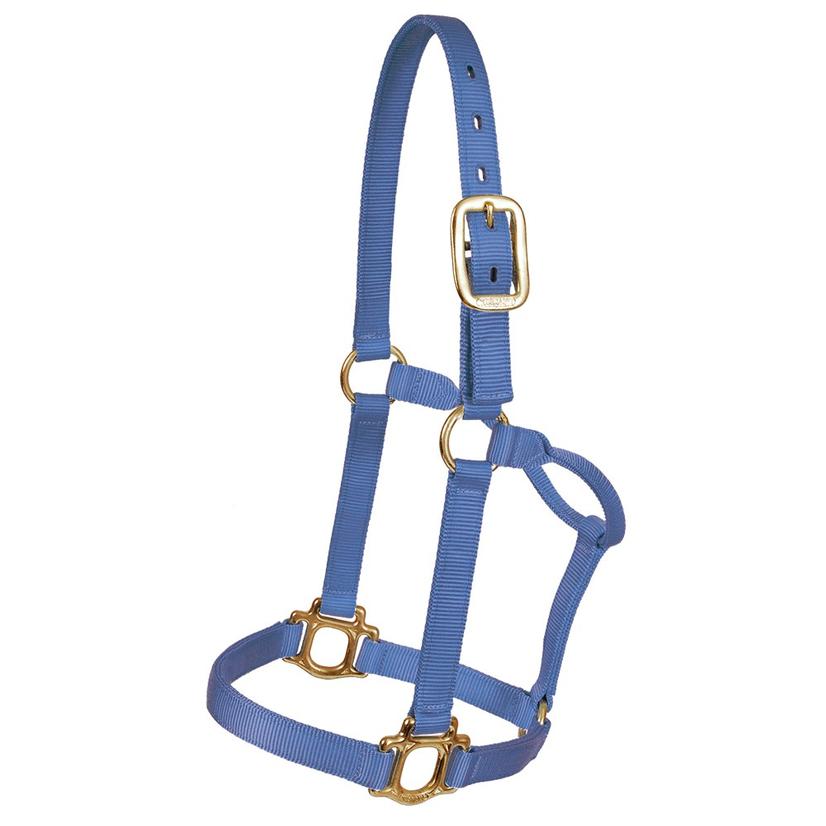 Mustang Tack Large / Royal Blue Mustang Triple Ply Nylon Halter - Large 1100lb-1500lb