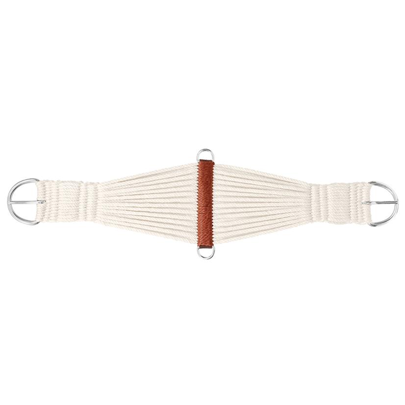 Mustang Tack Mustang White Double Woven Rayon Roper Cinch