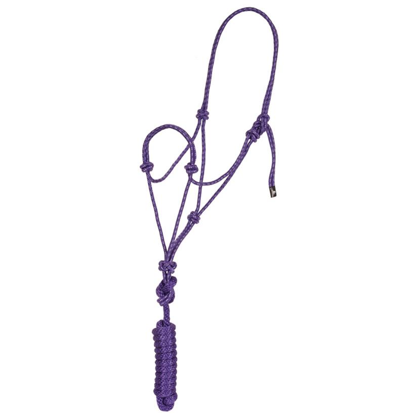 Mustang Tack Purple Mustang Economy Mountain Rope Halter with Lead