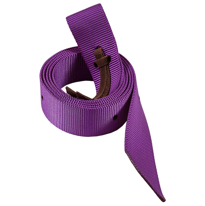 Mustang Tack Purple Nylon Cinch Strap