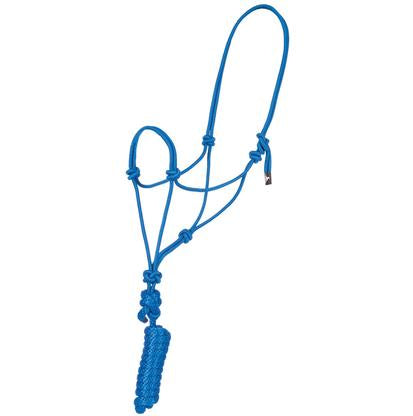 Mustang Tack Standard / Blue Mustang Economy Mountain Rope Halter