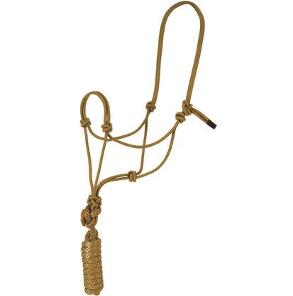 Mustang Tack Standard / Tan Mustang Economy Mountain Rope Halter