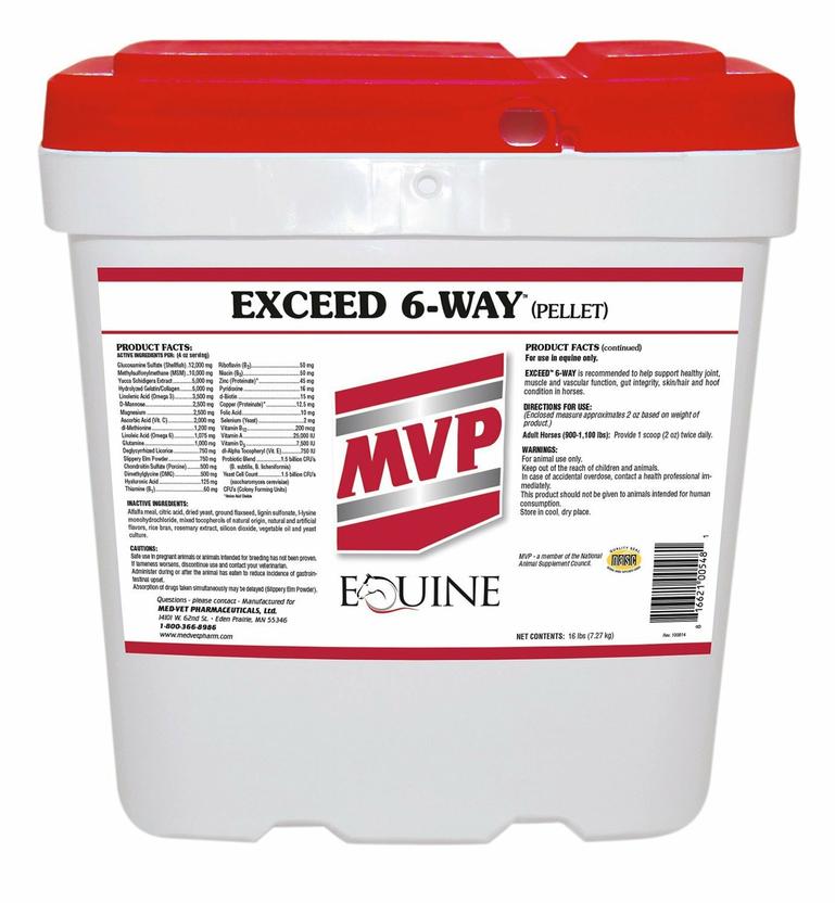 Mvp Supplies Tub / 16lb Mvp Exceed 6-Way 16lb Pellet