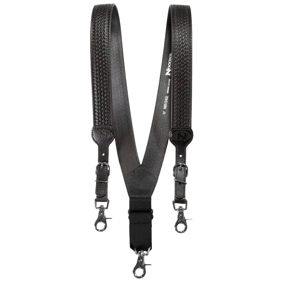 Nocona Belts Apparel Nocona Belt Black Basket Weave Men's Suspenders