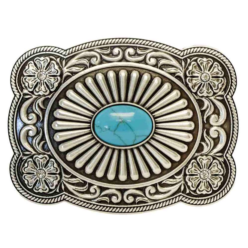 Nocona Belts Apparel Silver / Osfa Nocona Belts Gold and Silver Oval Lone Star Belt Buckle