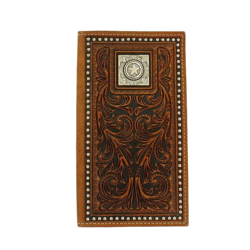 Nocona Belts Other Brown / Osfa Brown Embossed Square Star Rodeo Wallet