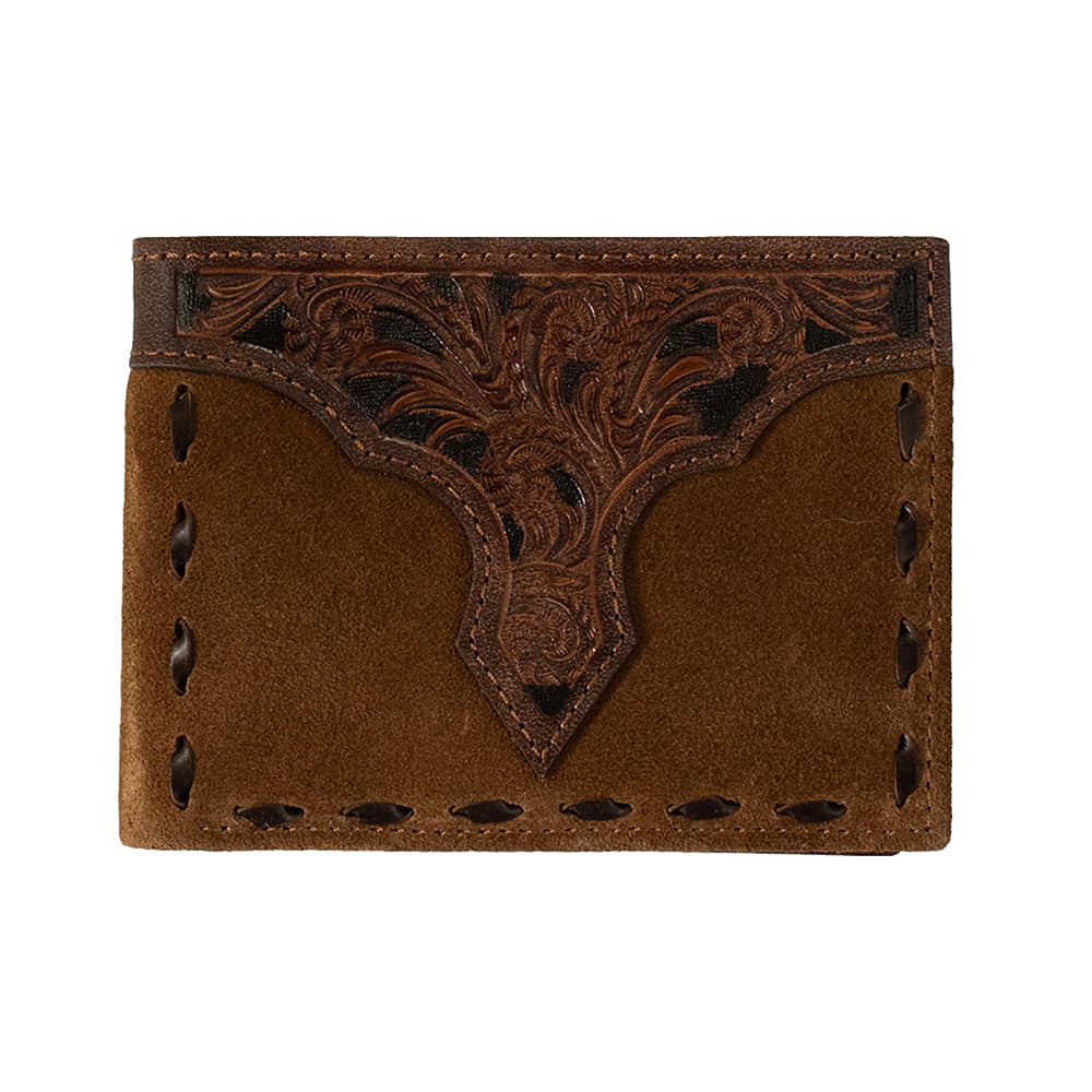 Nocona Belts Other Nocona Belts Bifold Rough Out Buck Lace Wallet
