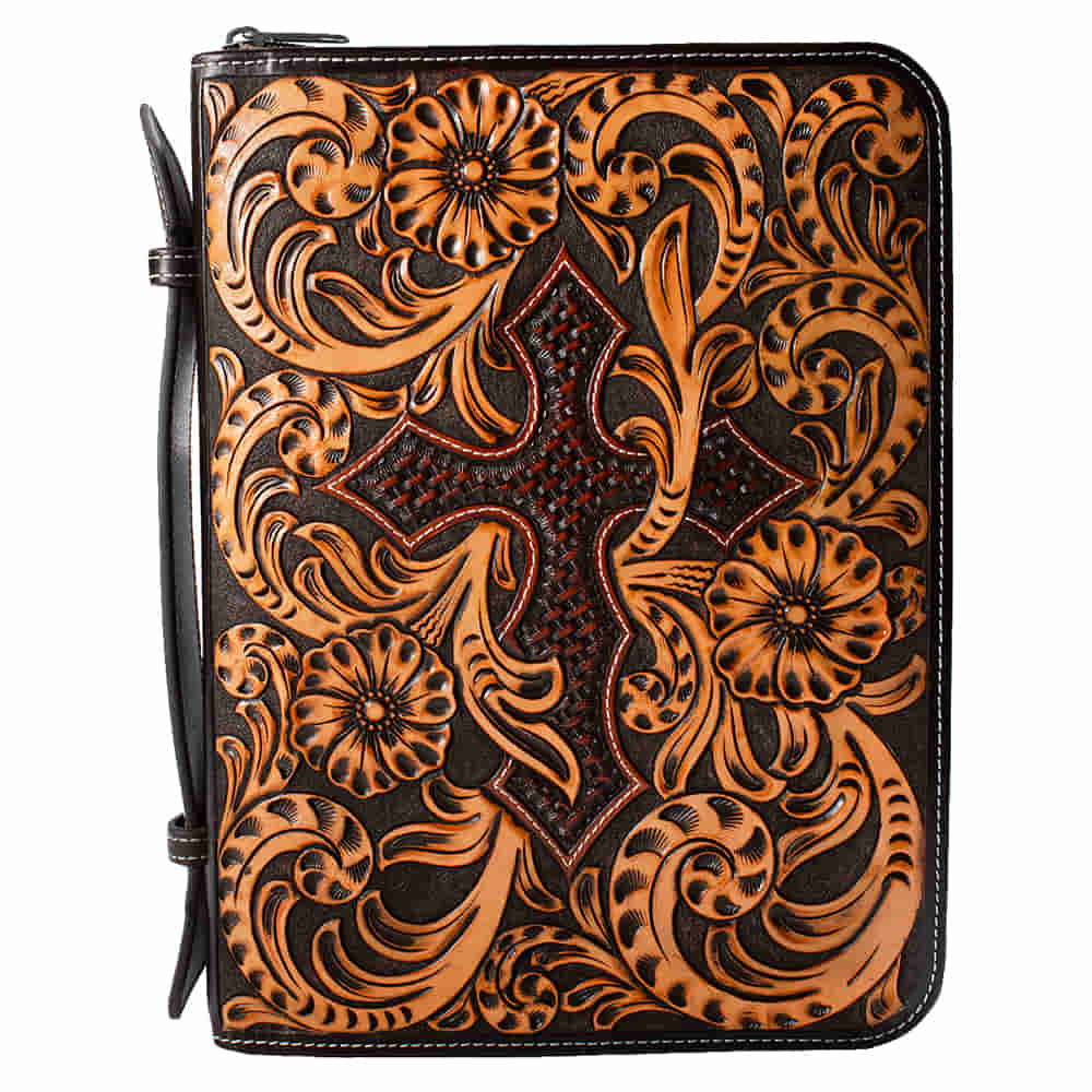 Nocona Belts Other Nocona Belts Floral Brown Embossed Bible Cover
