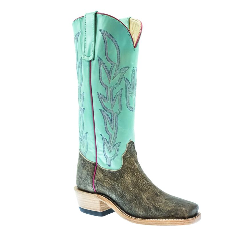Antique Saddle Safari Giraffe Mint Top Women's Boots by Olathe