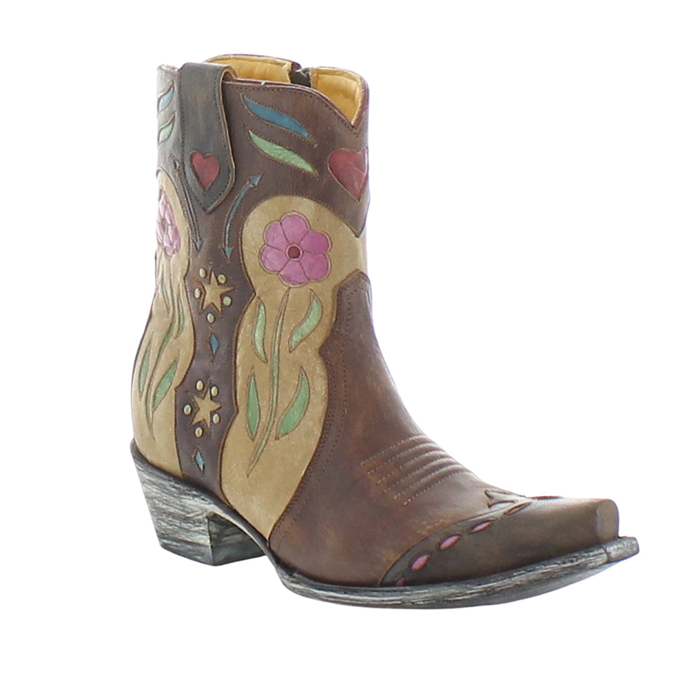 Old Gringo Footwear Old Gringo Rosemary Brass Pink Booties