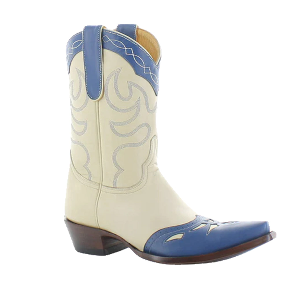 Old Gringo Footwear Old Gringo Women's Classic Ride Bone and Blue Booties