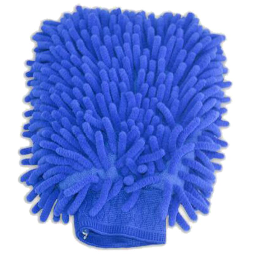 Partrade Cowboy Tack Supplies Blue Microfiber Grooming Mit