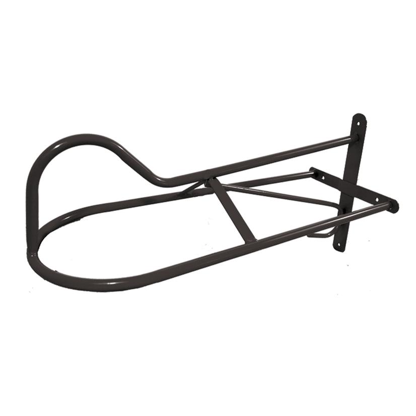Partrade Cowboy Tack Supplies Fixed / Black Fixed Wall Mount Saddle Rack