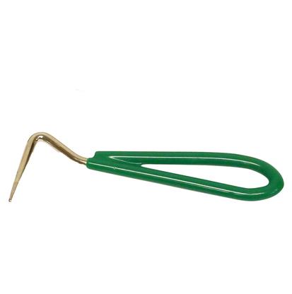 Partrade Cowboy Tack Supplies Green Hoof Pick with Vinyl Covered Handle