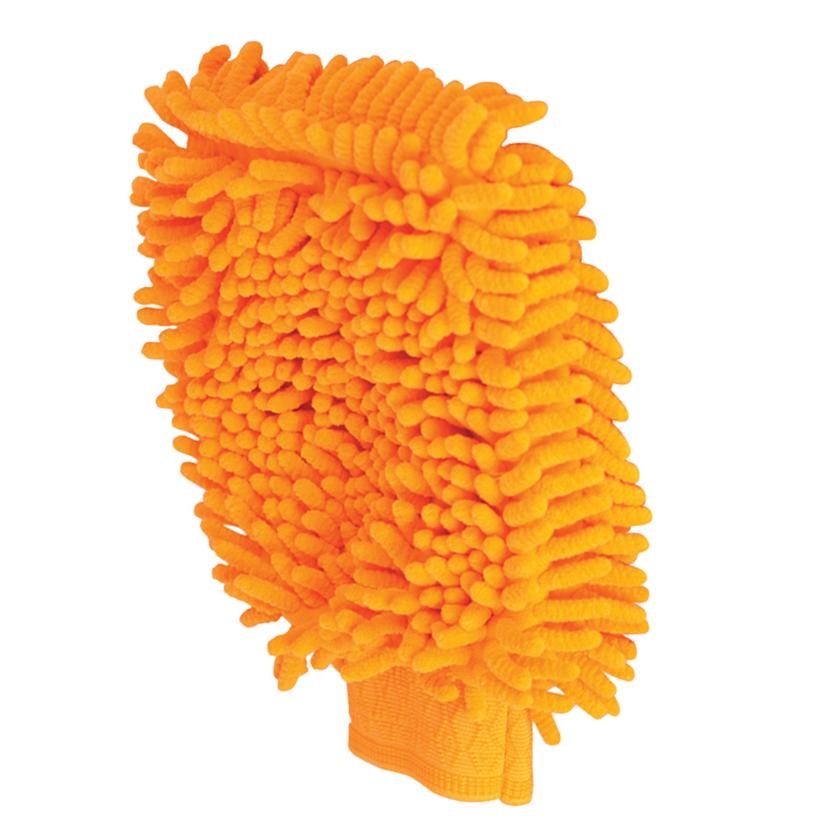 Partrade Cowboy Tack Supplies Orange Microfiber Grooming Mit