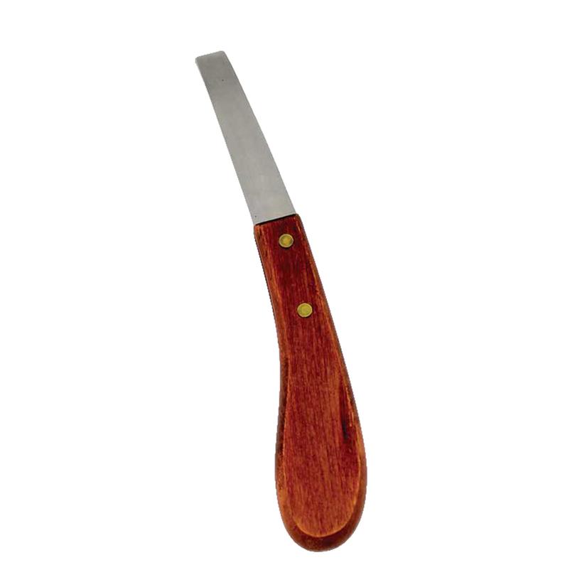 Partrade Cowboy Tack Supplies Right Hand Stainless Steel Wood Handle Hoof Knife Scraper