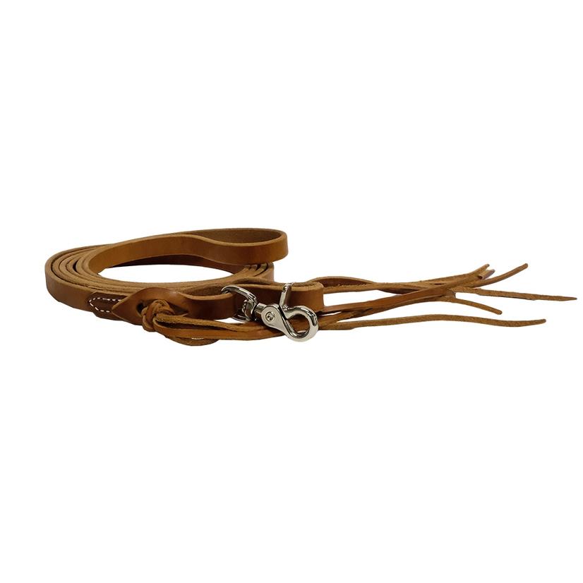 Partrade Cowboy Tack Tack 8' / Natural Pineapple Knot Harness Leather Roping Reins 5/8in