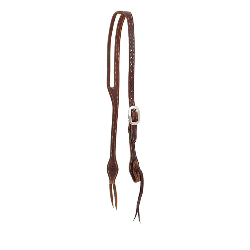 PARTRADE COWBOY TACK tack OSFA / CHOCOLATE Partrade Cowboy Tack Chocolate Harness Oval Ear Headstall 5/8"