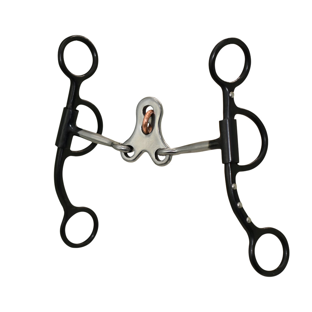 Partrade Cowboy Tack Tack Partrade Cowboy Tack Classical Dot Floating Spoon Short Loose Cheek Bit