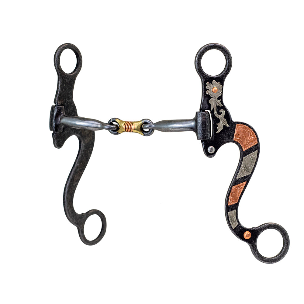Partrade Cowboy Tack Tack Partrade Cowboy Tack Texas Daisy Dog Bone Medium Shank Bit