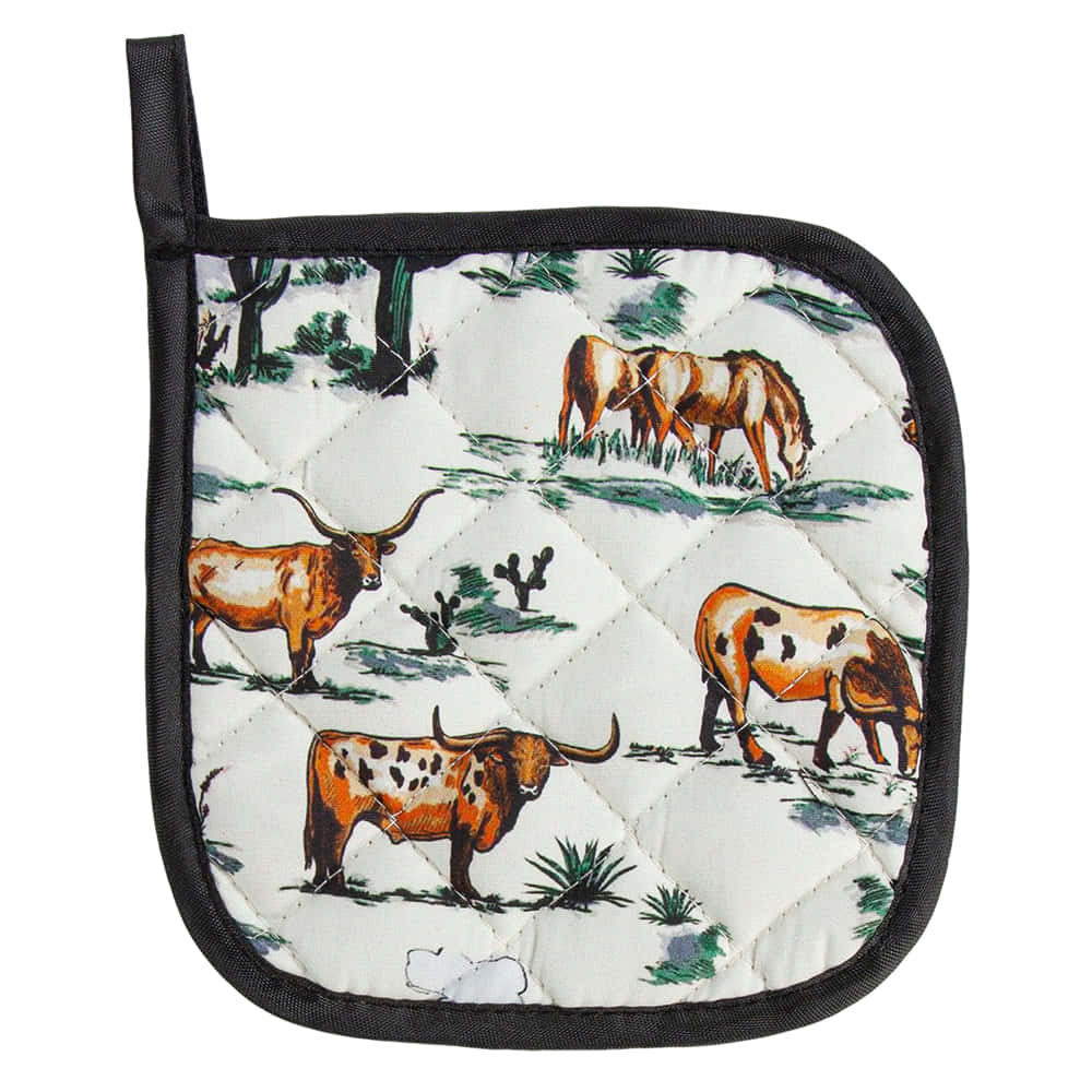 Paseo Road Home Decor Ranch Life Oven Mitt Duffle Bag set of 2