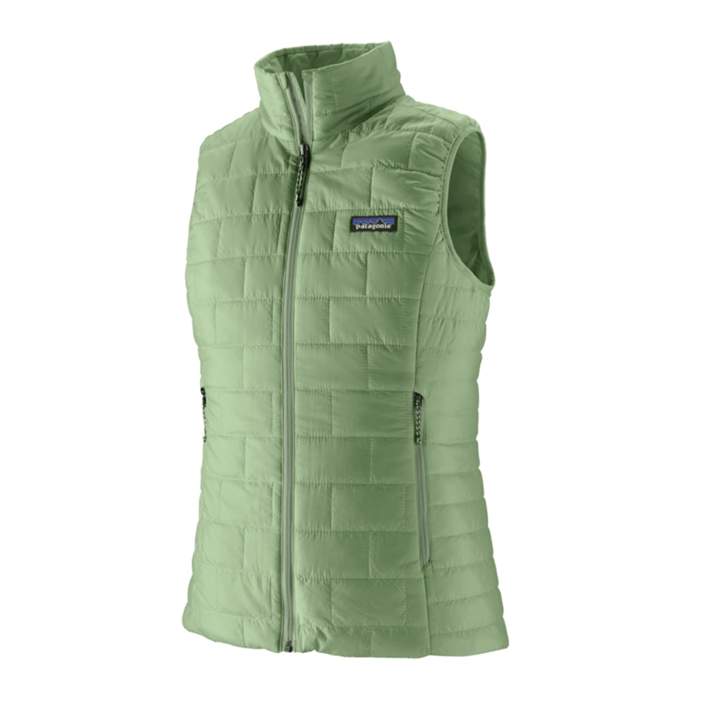 Women's Ellwood Green Nano Puff Vest by Patagonia