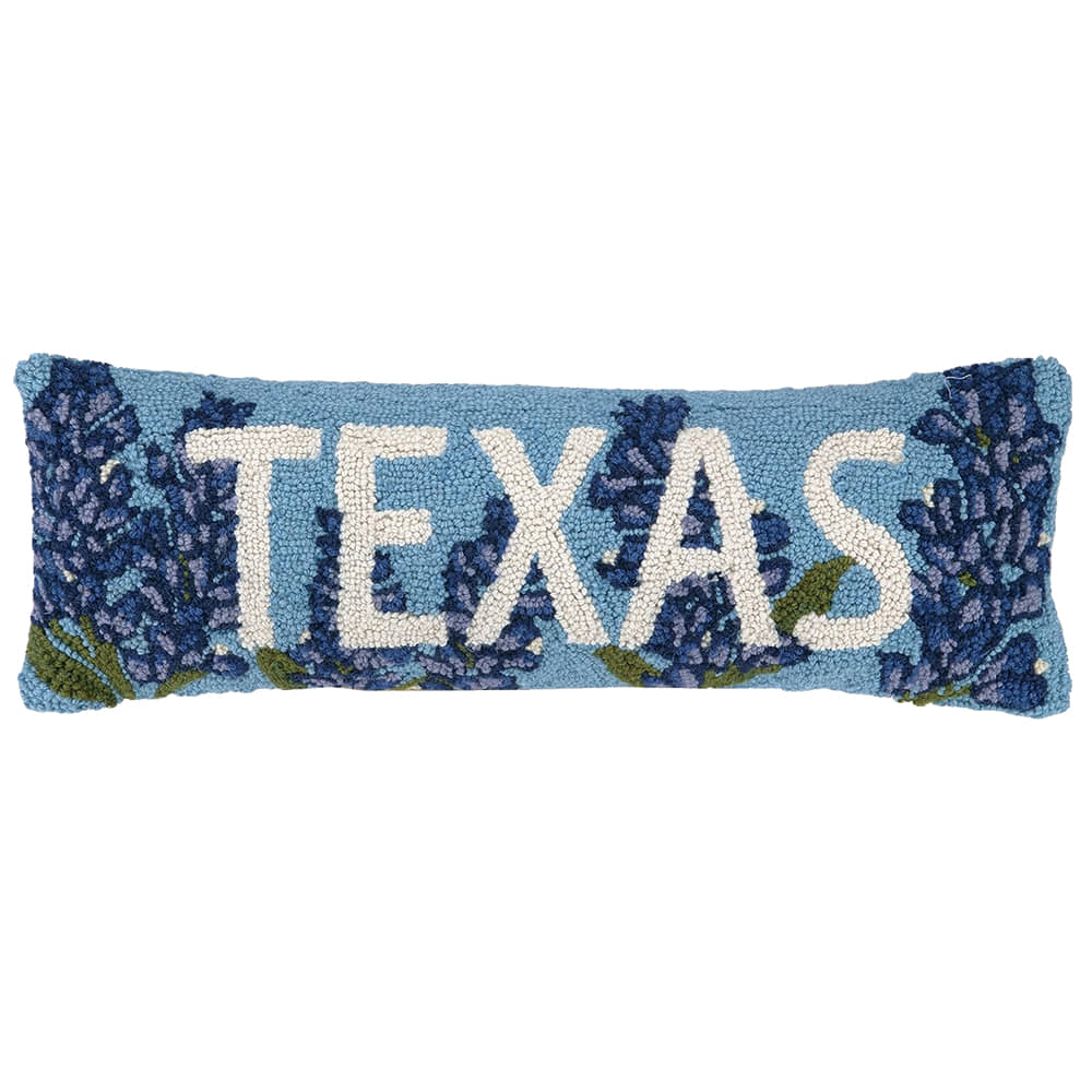 Peking Handicraft Home Decor Peking Handcraft Texas Blue Bonnet Hook Pillow
