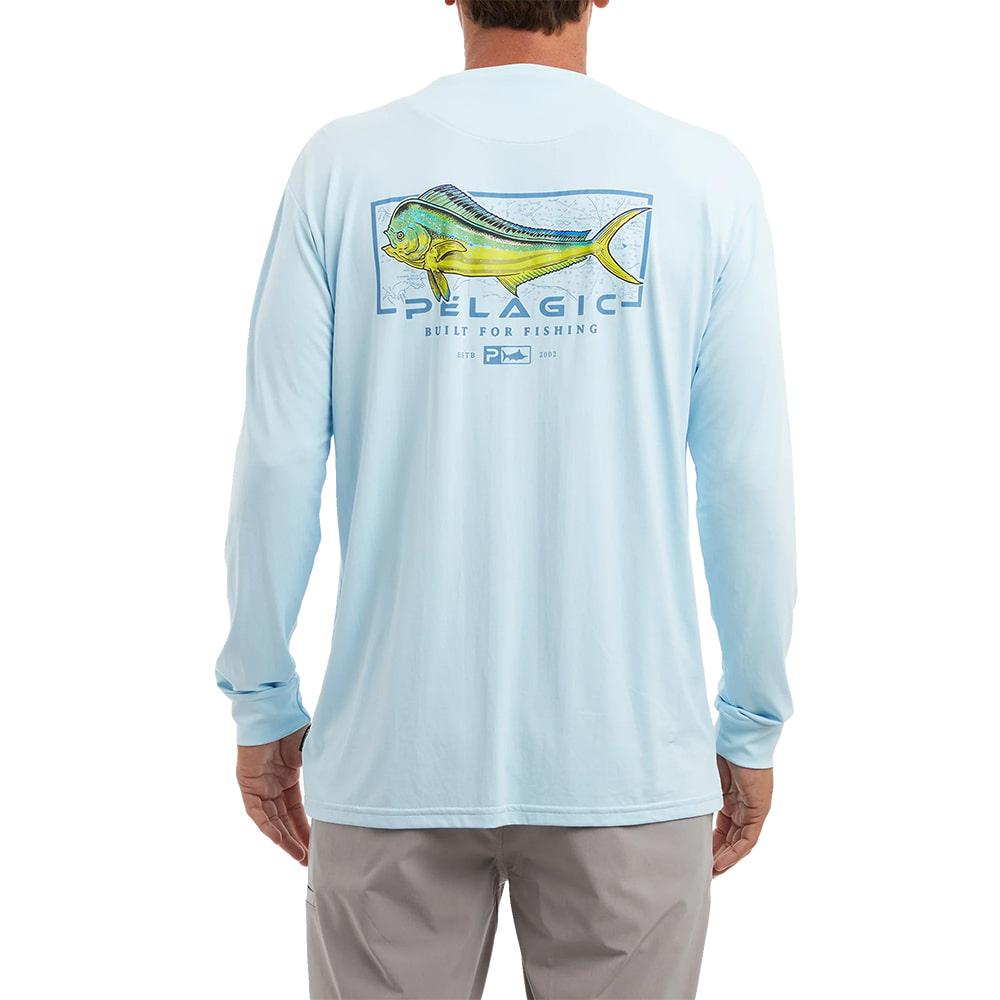 Pelagic Pelagic Blue Mahi Mind Aquatek Long Sleeve Men's Shirt