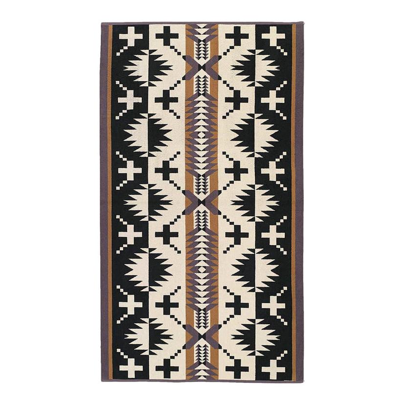 Pendleton Home Decor Black/White / 40X70 Pendleton Woolen Mills Spider Rock Oversized Jacquard Spa Towel Black White 40x70