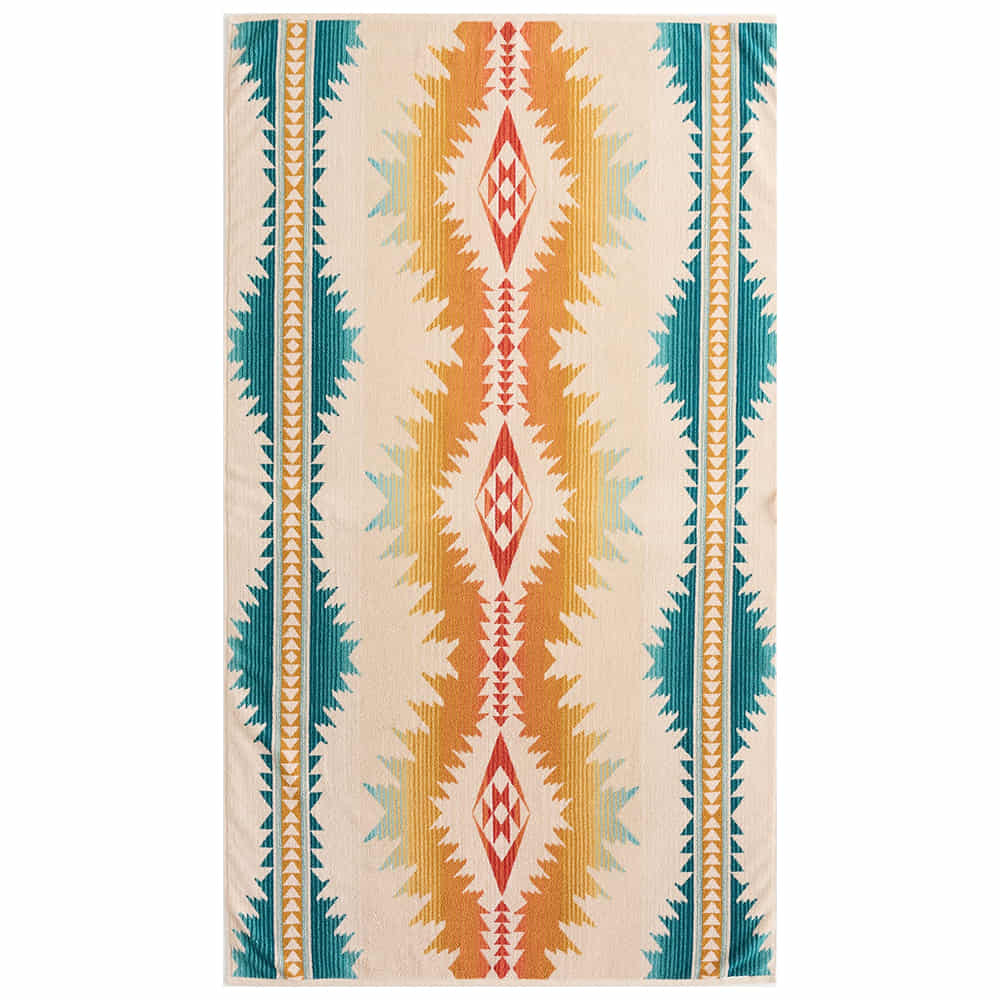Pendleton Home Decor Pendleton Woolen Mills Oversized Jacquard Spa Towel In Sunset Pass
