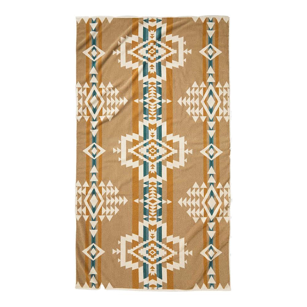 Pendleton Other 40X70 / BEIGE Pendleton Rock Point Oversized Jacquard Spa Towel Beige 40x70