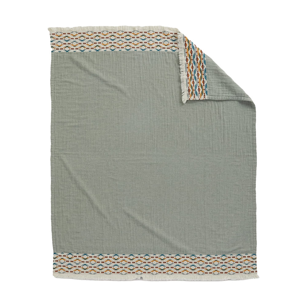Pendleton Woolen Mills Home Decor Pendleton Woolen Mills Sierra Border Fringed Cotton Throw