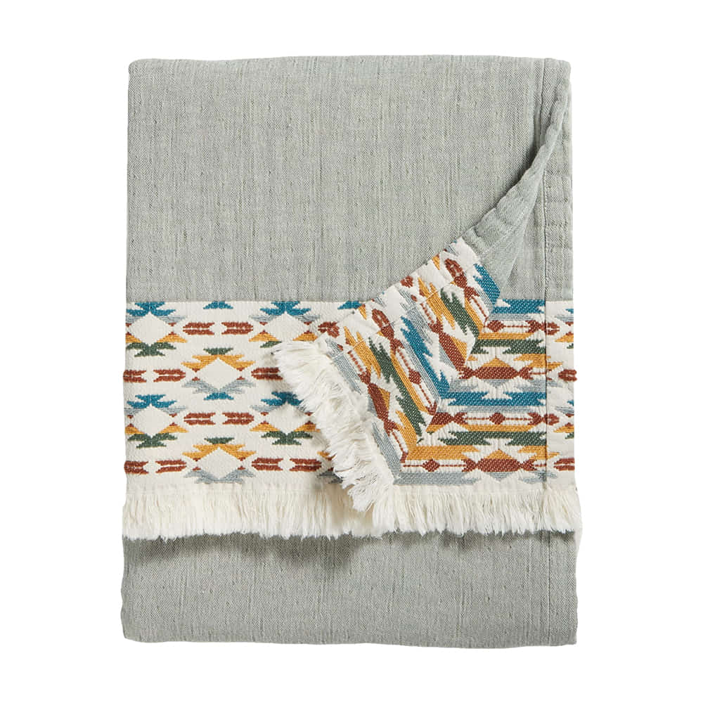 Pendleton Woolen Mills Home Decor Pendleton Woolen Mills Sierra Border Fringed Cotton Throw