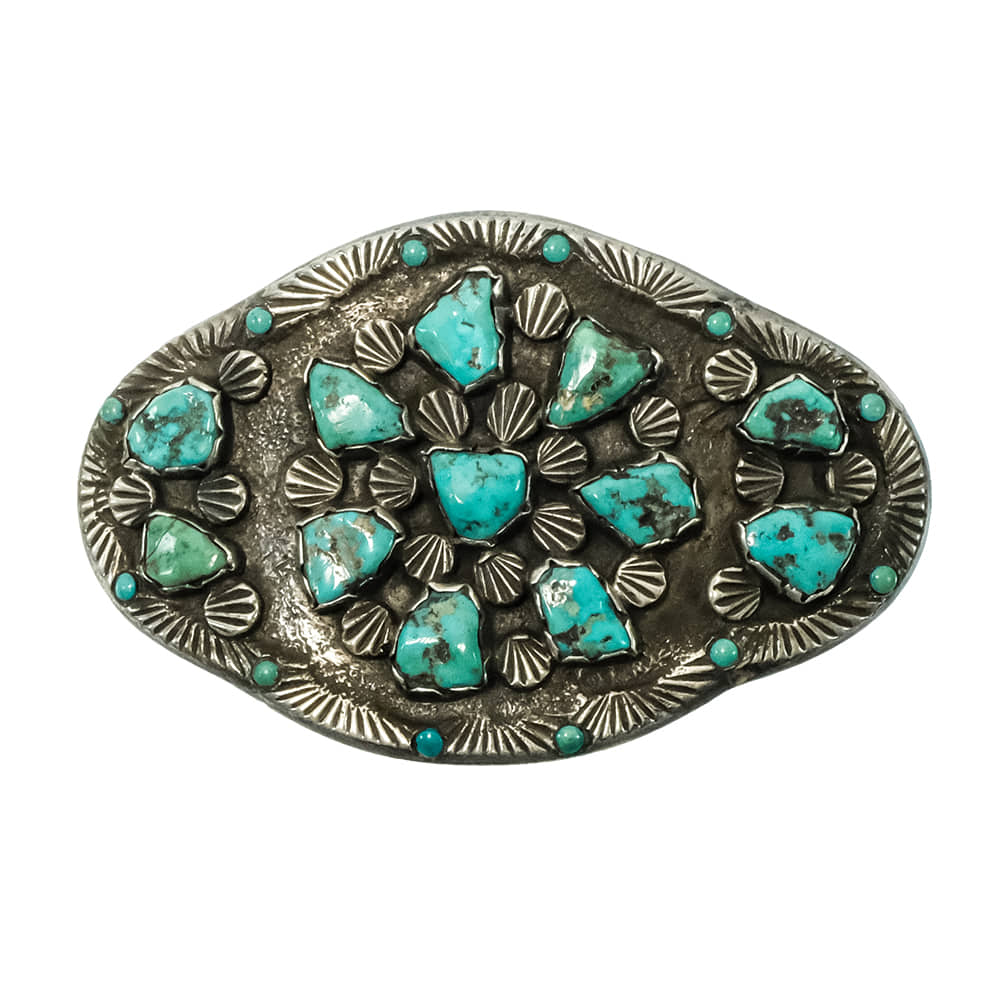 Peyote Bird Designs Apparel Peyote Bird Designs Vintage D Simplicio Belt Buckle C. 1950S