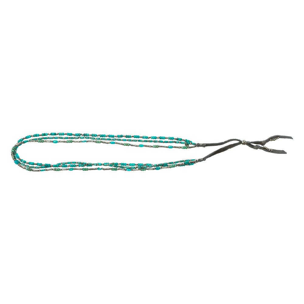 Peyote Bird Designs Hats Turquoise Peyote Bird Designs Turquoise And Silver 3 Strand Bead Hat Band