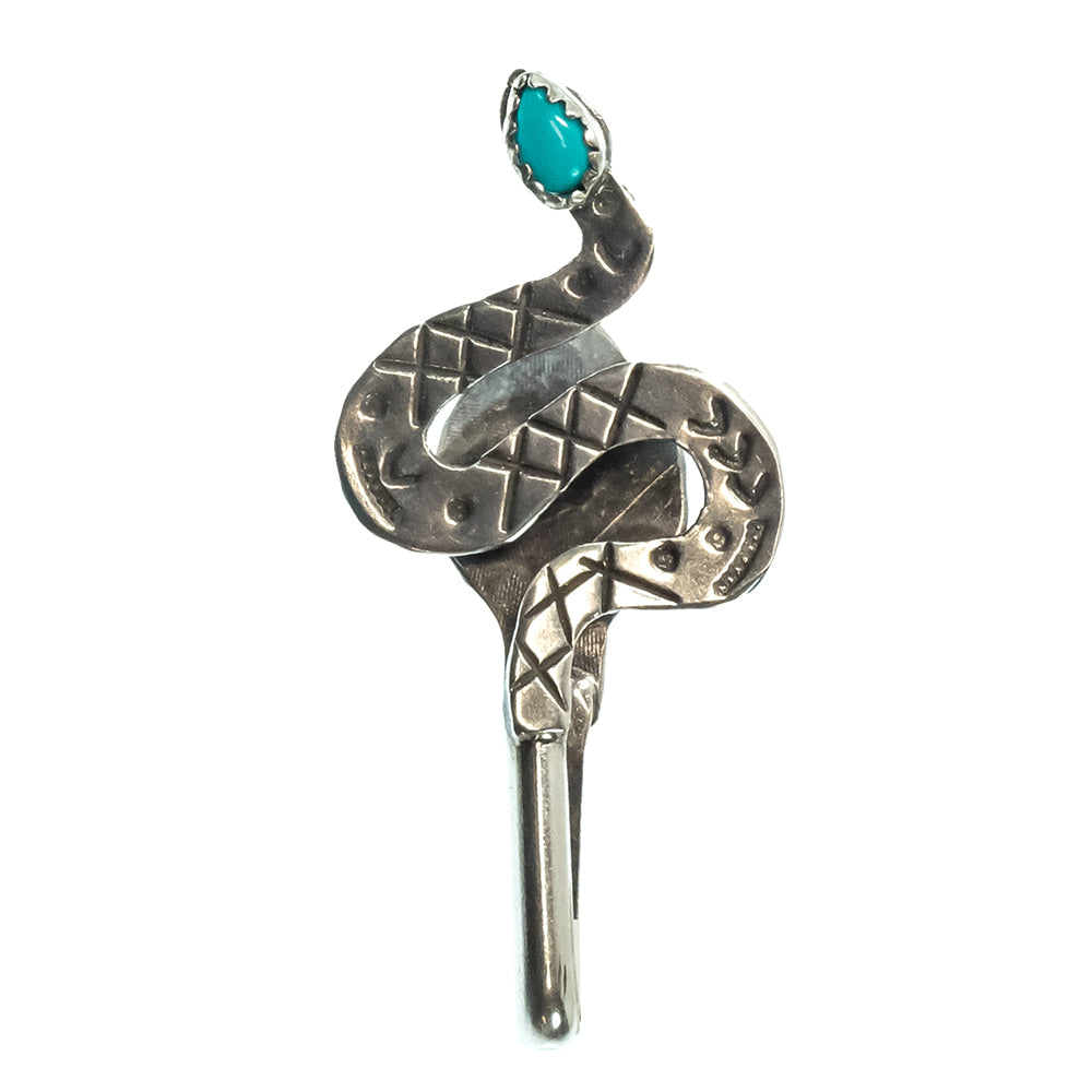 Peyote Bird Designs Hats Turquoise/Silver Peyote Bird Design Joe Eby Turquoise and Silver Rattlesnake Brim Slide