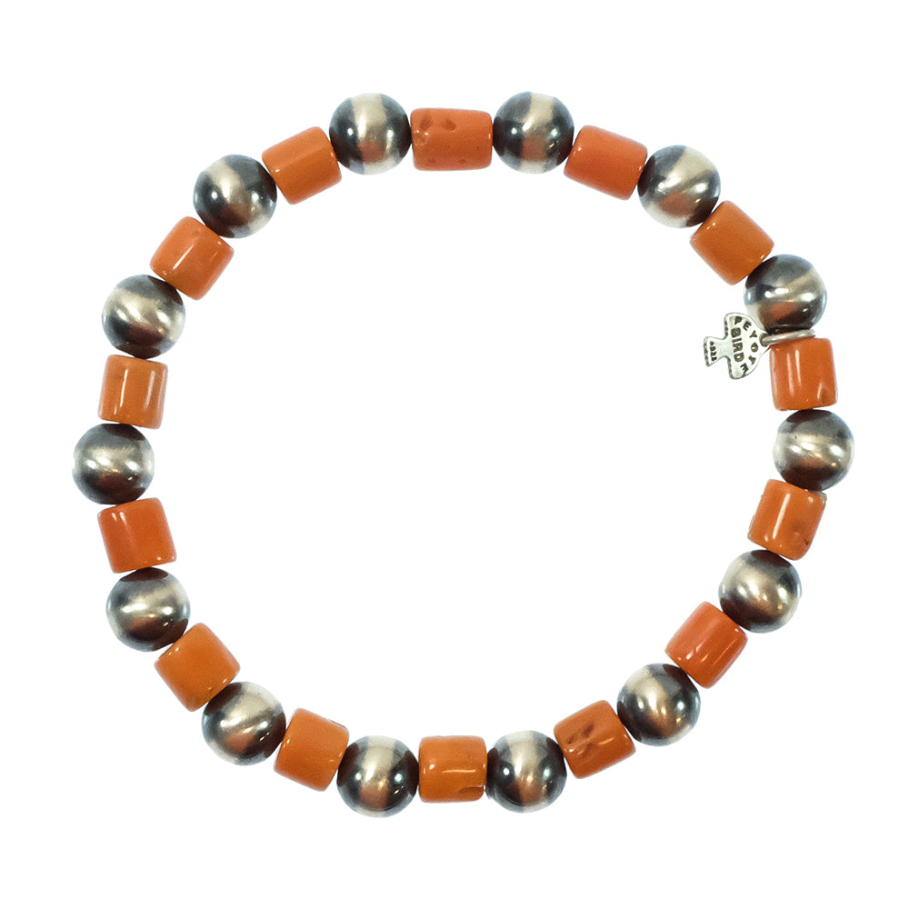 Peyote Bird Designs Jewelry Coral Peyote Bird Designs Desert Pearl And Coral Bracelet